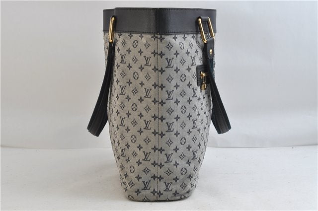 Authentic Louis Vuitton Monogram Mini Lucille GM Hand Bag Blue M92675 LV 3808D