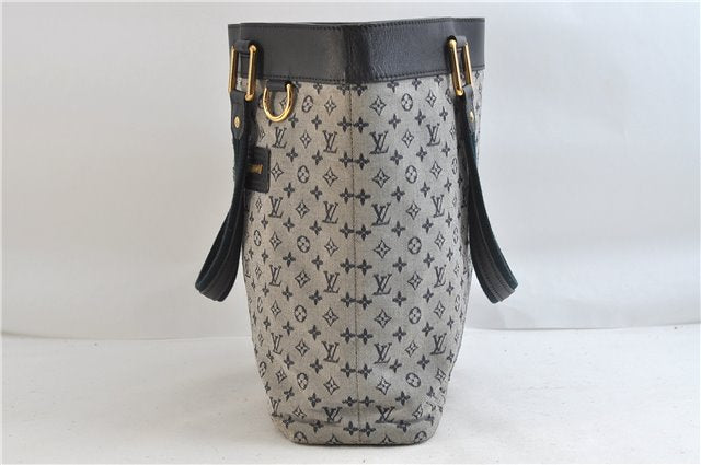 Authentic Louis Vuitton Monogram Mini Lucille GM Hand Bag Blue M92675 LV 3808D