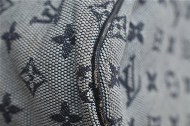 Authentic Louis Vuitton Monogram Mini Lucille GM Hand Bag Blue M92675 LV 3808D