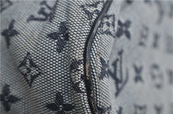 Authentic Louis Vuitton Monogram Mini Lucille GM Hand Bag Blue M92675 LV 3808D