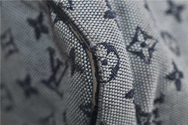 Authentic Louis Vuitton Monogram Mini Lucille GM Hand Bag Blue M92675 LV 3808D