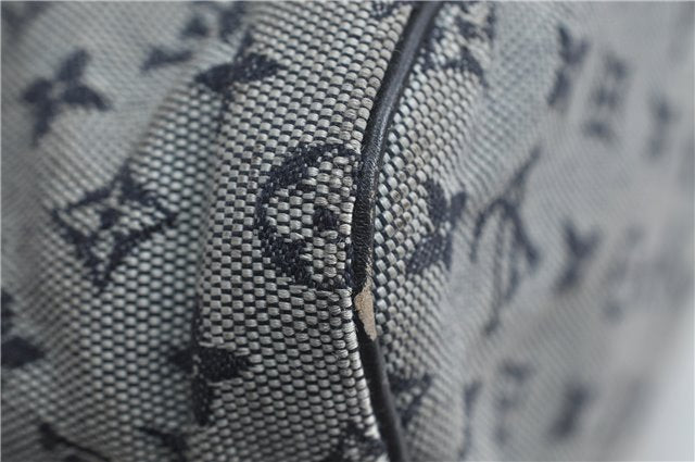 Authentic Louis Vuitton Monogram Mini Lucille GM Hand Bag Blue M92675 LV 3808D