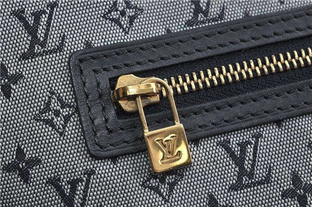 Authentic Louis Vuitton Monogram Mini Lucille GM Hand Bag Blue M92675 LV 3808D