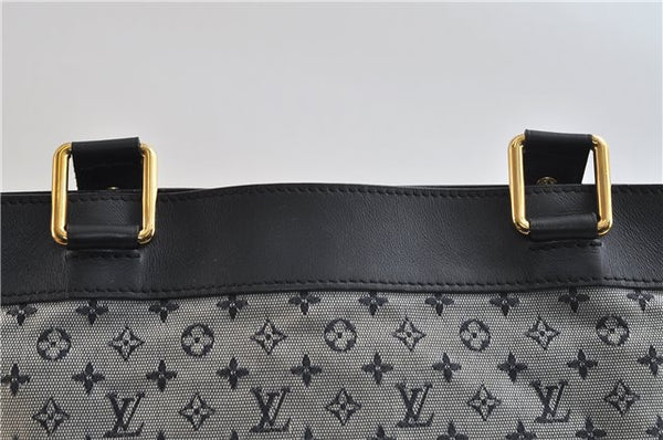 Authentic Louis Vuitton Monogram Mini Lucille GM Hand Bag Blue M92675 LV 3808D