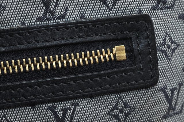 Authentic Louis Vuitton Monogram Mini Lucille GM Hand Bag Blue M92675 LV 3808D