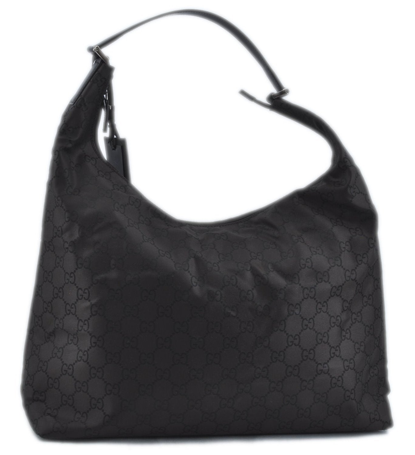 Authentic GUCCI Shoulder Travel Bag GG Nylon Leather 012038408 Brown 3810C