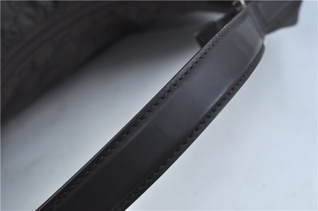 Authentic GUCCI Shoulder Travel Bag GG Nylon Leather 012038408 Brown 3810C