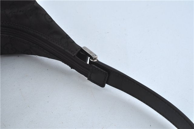 Authentic GUCCI Shoulder Travel Bag GG Nylon Leather 012038408 Brown 3810C