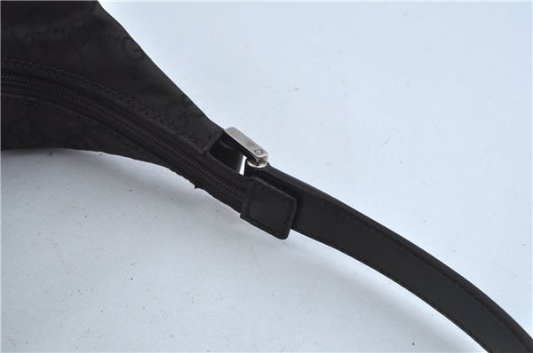 Authentic GUCCI Shoulder Travel Bag GG Nylon Leather 012038408 Brown 3810C