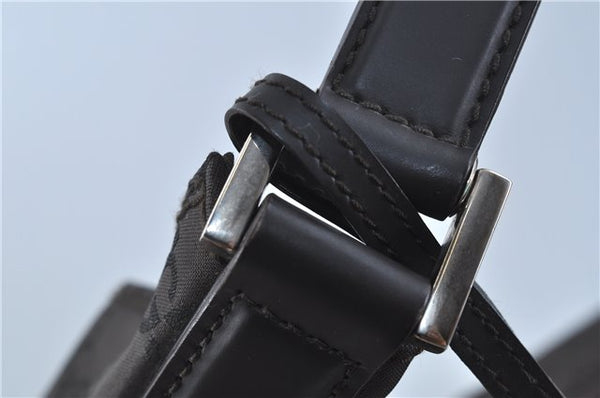 Authentic GUCCI Shoulder Travel Bag GG Nylon Leather 012038408 Brown 3810C