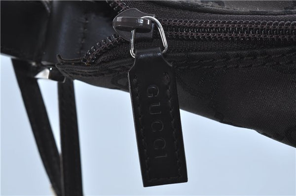 Authentic GUCCI Shoulder Travel Bag GG Nylon Leather 012038408 Brown 3810C