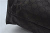 Authentic GUCCI Shoulder Travel Bag GG Nylon Leather 012038408 Brown 3810C