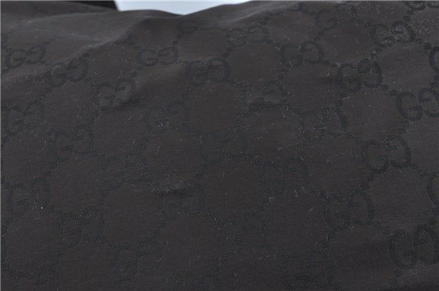 Authentic GUCCI Shoulder Travel Bag GG Nylon Leather 012038408 Brown 3810C