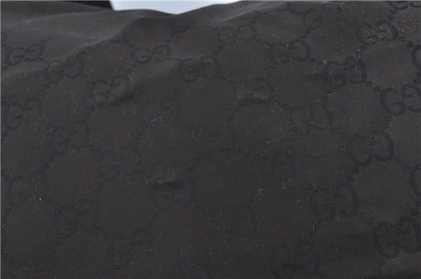 Authentic GUCCI Shoulder Travel Bag GG Nylon Leather 012038408 Brown 3810C