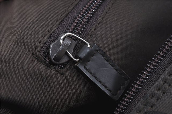 Authentic GUCCI Shoulder Travel Bag GG Nylon Leather 012038408 Brown 3810C