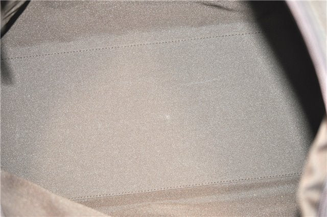 Authentic GUCCI Shoulder Travel Bag GG Nylon Leather 012038408 Brown 3810C