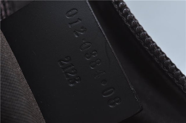 Authentic GUCCI Shoulder Travel Bag GG Nylon Leather 012038408 Brown 3810C