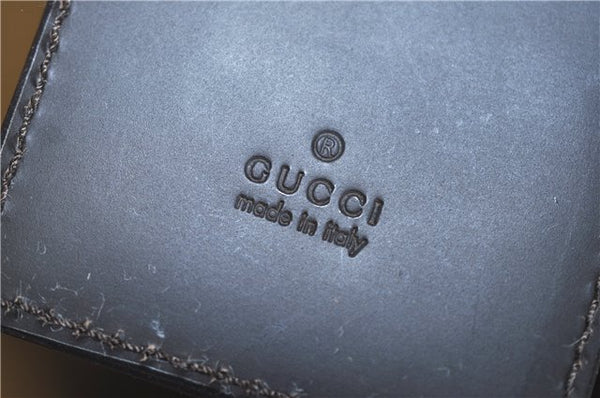 Authentic GUCCI Shoulder Travel Bag GG Nylon Leather 012038408 Brown 3810C