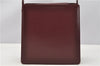 Authentic BURBERRY Vintage Nova Check Shoulder Bag Leather Bordeaux 3811F