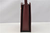 Authentic BURBERRY Vintage Nova Check Shoulder Bag Leather Bordeaux 3811F