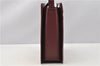 Authentic BURBERRY Vintage Nova Check Shoulder Bag Leather Bordeaux 3811F