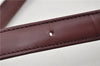 Authentic BURBERRY Vintage Nova Check Shoulder Bag Leather Bordeaux 3811F