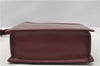 Authentic BURBERRY Vintage Nova Check Shoulder Bag Leather Bordeaux 3811F