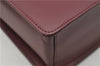 Authentic BURBERRY Vintage Nova Check Shoulder Bag Leather Bordeaux 3811F