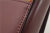 Authentic BURBERRY Vintage Nova Check Shoulder Bag Leather Bordeaux 3811F