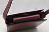 Authentic BURBERRY Vintage Nova Check Shoulder Bag Leather Bordeaux 3811F