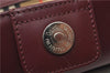 Authentic BURBERRY Vintage Nova Check Shoulder Bag Leather Bordeaux 3811F