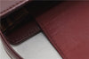 Authentic BURBERRY Vintage Nova Check Shoulder Bag Leather Bordeaux 3811F