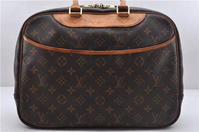 Authentic Louis Vuitton Monogram Deauville Hand Bag M47270 LV 3812D