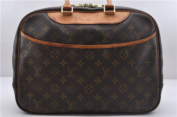 Authentic Louis Vuitton Monogram Deauville Hand Bag M47270 LV 3812D