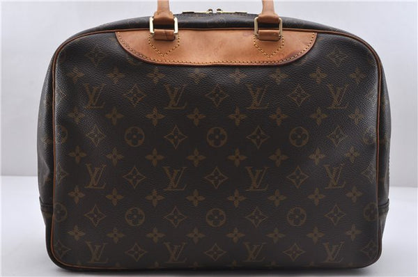 Authentic Louis Vuitton Monogram Deauville Hand Bag M47270 LV 3812D