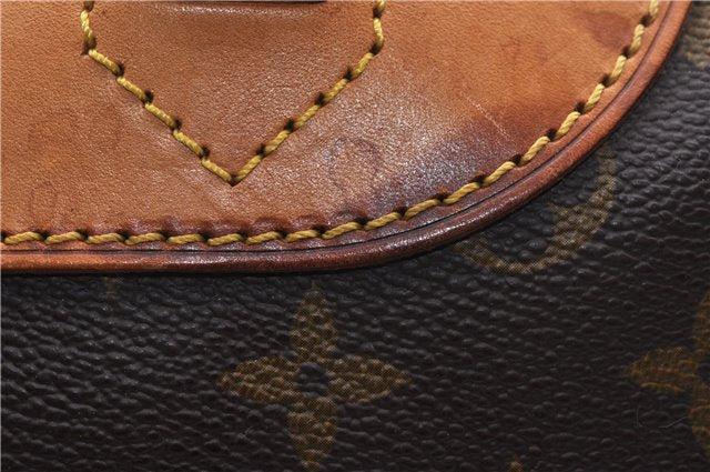 Authentic Louis Vuitton Monogram Deauville Hand Bag M47270 LV 3812D