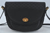 Authentic GUCCI Micro GG PVC Leather Shoulder Cross Body Bag Black Junk 3819C
