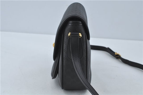 Authentic GUCCI Micro GG PVC Leather Shoulder Cross Body Bag Black Junk 3819C
