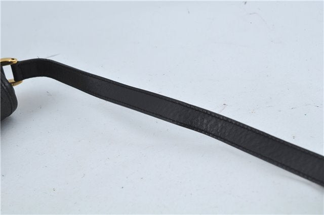 Authentic GUCCI Micro GG PVC Leather Shoulder Cross Body Bag Black Junk 3819C