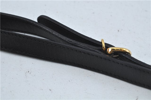 Authentic GUCCI Micro GG PVC Leather Shoulder Cross Body Bag Black Junk 3819C