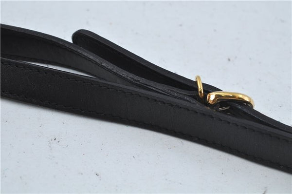 Authentic GUCCI Micro GG PVC Leather Shoulder Cross Body Bag Black Junk 3819C