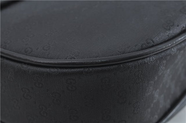 Authentic GUCCI Micro GG PVC Leather Shoulder Cross Body Bag Black Junk 3819C