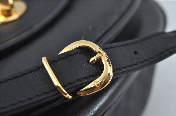 Authentic GUCCI Micro GG PVC Leather Shoulder Cross Body Bag Black Junk 3819C