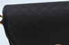 Authentic GUCCI Micro GG PVC Leather Shoulder Cross Body Bag Black Junk 3819C