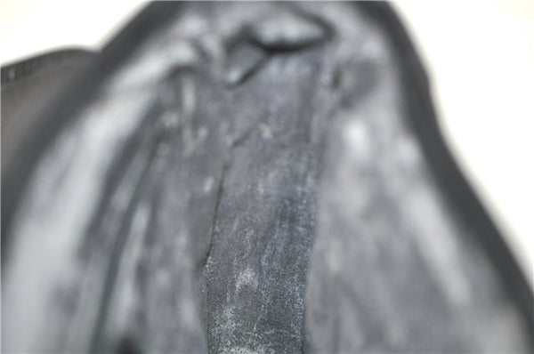 Authentic GUCCI Micro GG PVC Leather Shoulder Cross Body Bag Black Junk 3819C