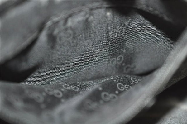 Authentic GUCCI Micro GG PVC Leather Shoulder Cross Body Bag Black Junk 3819C