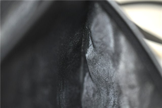 Authentic GUCCI Micro GG PVC Leather Shoulder Cross Body Bag Black Junk 3819C