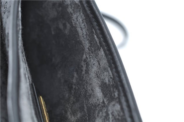 Authentic GUCCI Micro GG PVC Leather Shoulder Cross Body Bag Black Junk 3819C