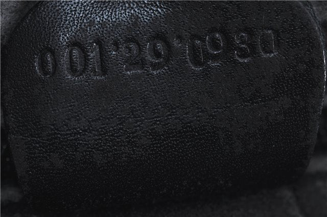 Authentic GUCCI Micro GG PVC Leather Shoulder Cross Body Bag Black Junk 3819C