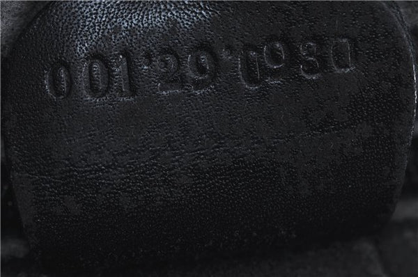 Authentic GUCCI Micro GG PVC Leather Shoulder Cross Body Bag Black Junk 3819C